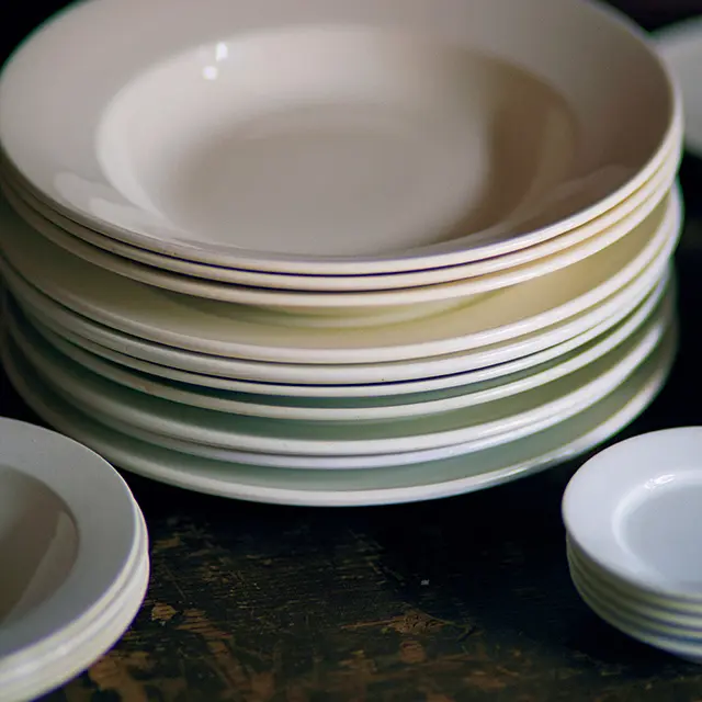 やっぱり使える、雰囲気のある白い皿