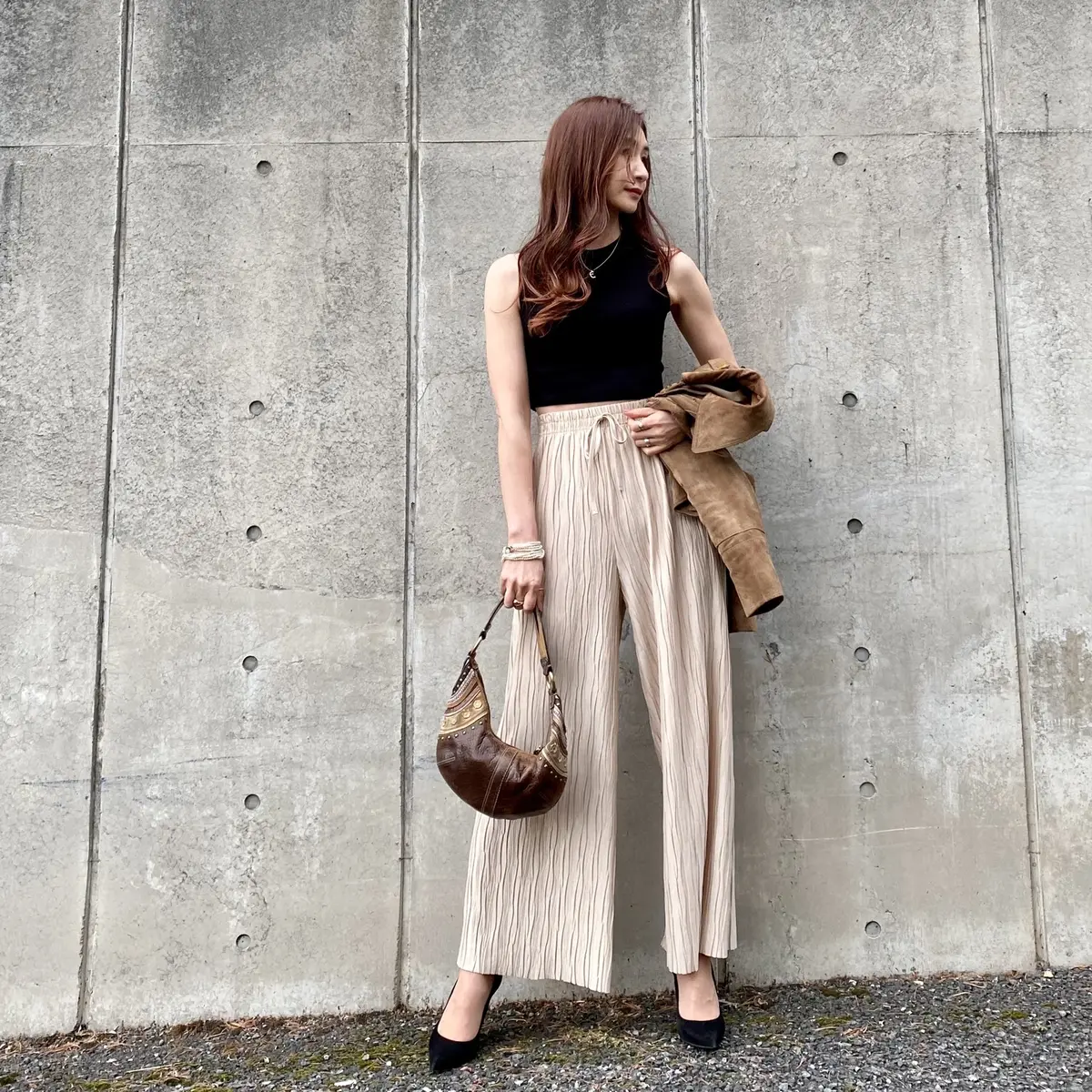 ジャケットを脱いだところ