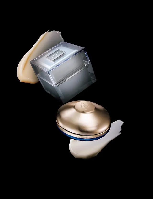 （上）ザ・ギンザ エンパワライザー n（下）ゲラン オーキデ アンペリアル ザ ロンジェビティ クリーム