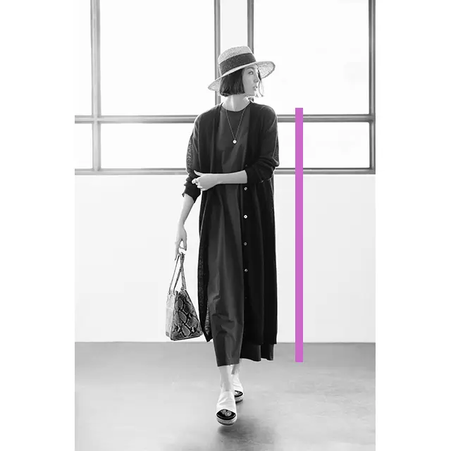 エアリーロングカーデ