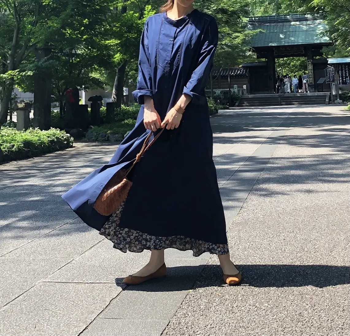 ゆらり花柄スカート❤︎着回し５パターンの画像_10