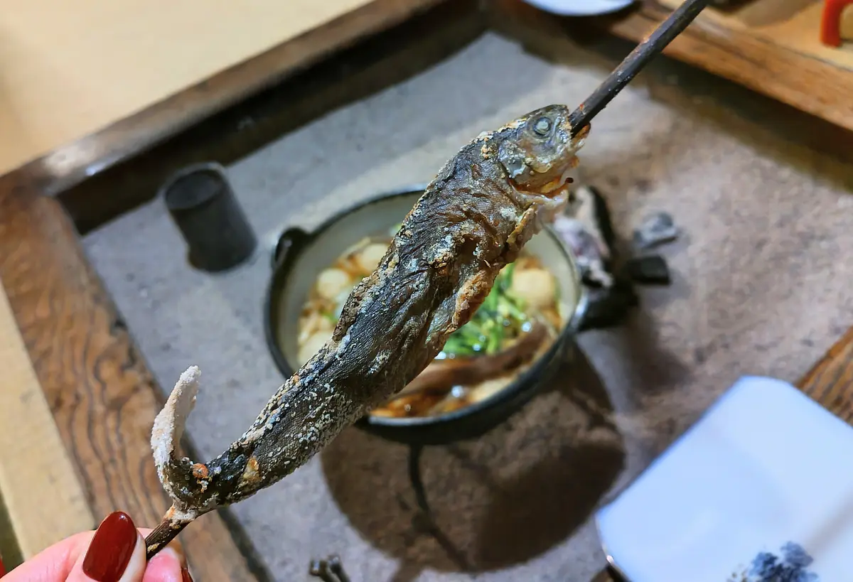 岩魚の串焼き