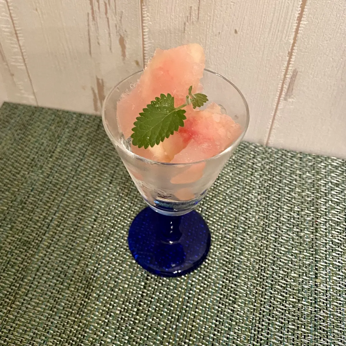 桃のシャーベット