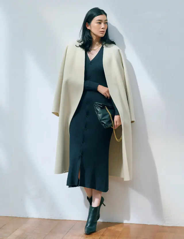  ウィム ガゼットのカーディガンワンピースのゆうき