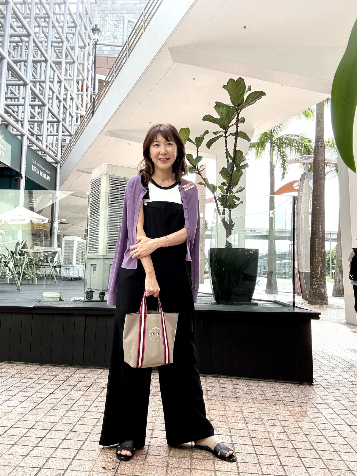 夏のサロペットコーデ