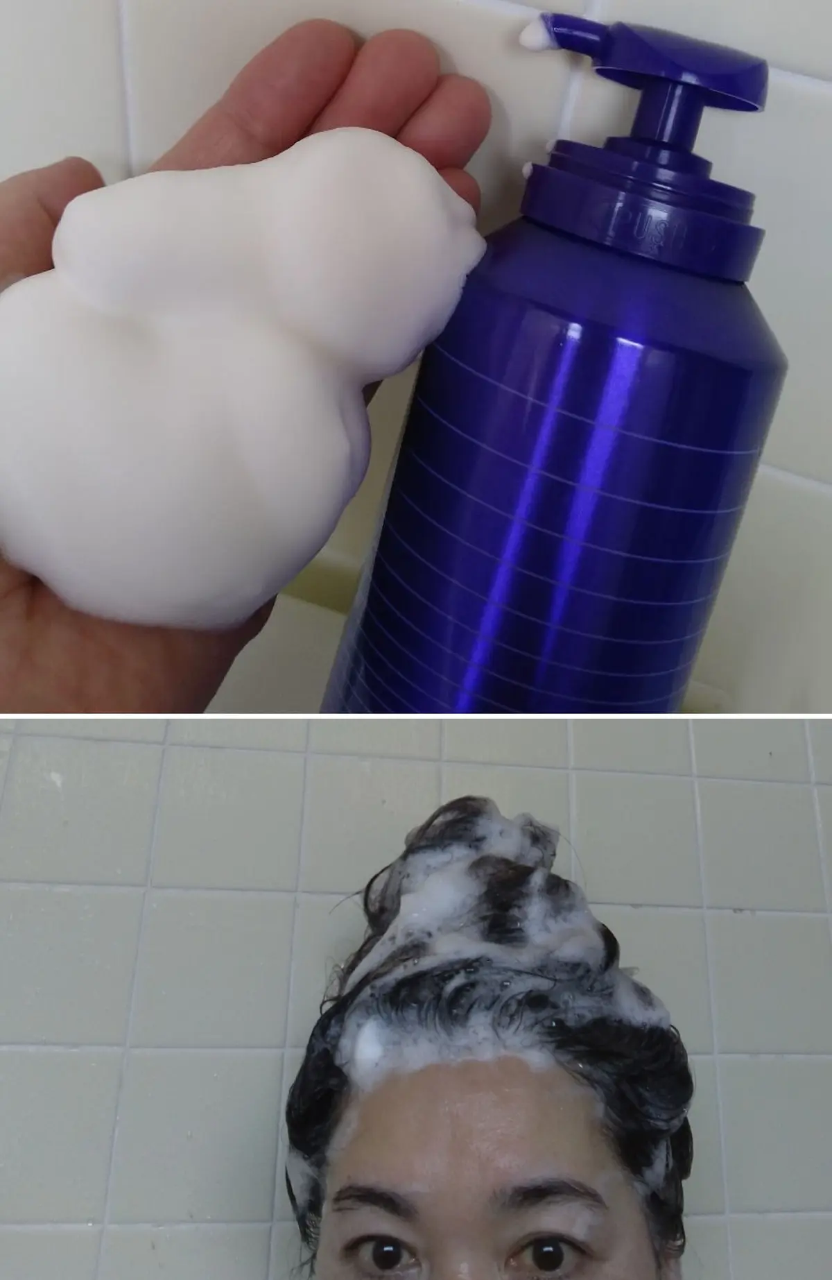 クリアスパフォームで洗う