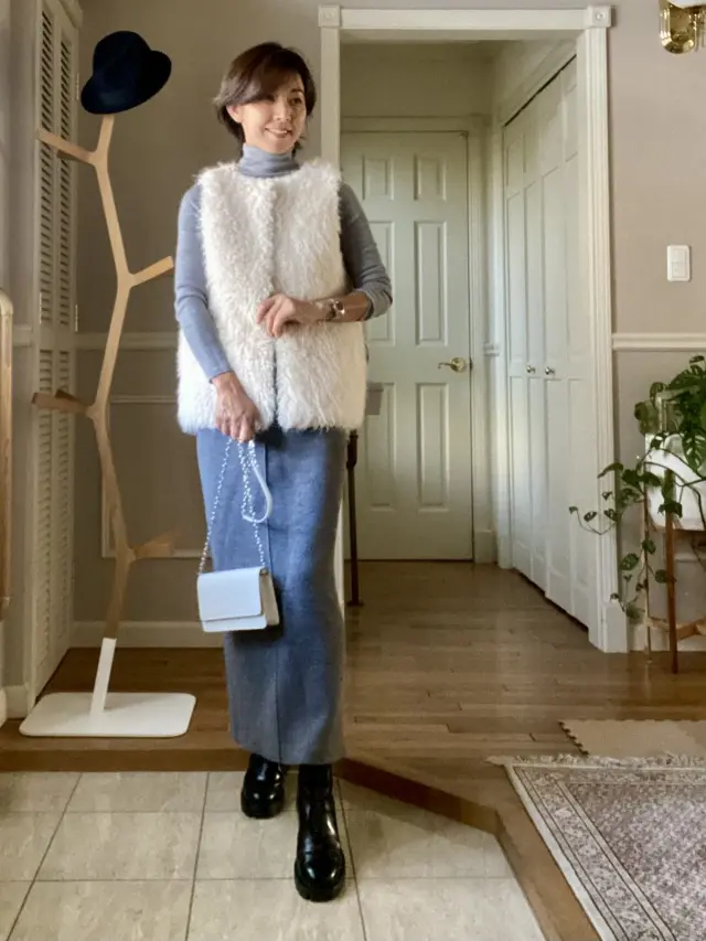 ロングタイトスカートのコーデの画像_1