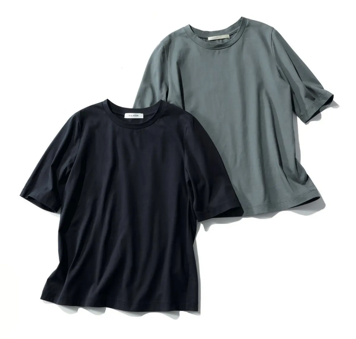 E by éclat 大人五分袖Tシャツ