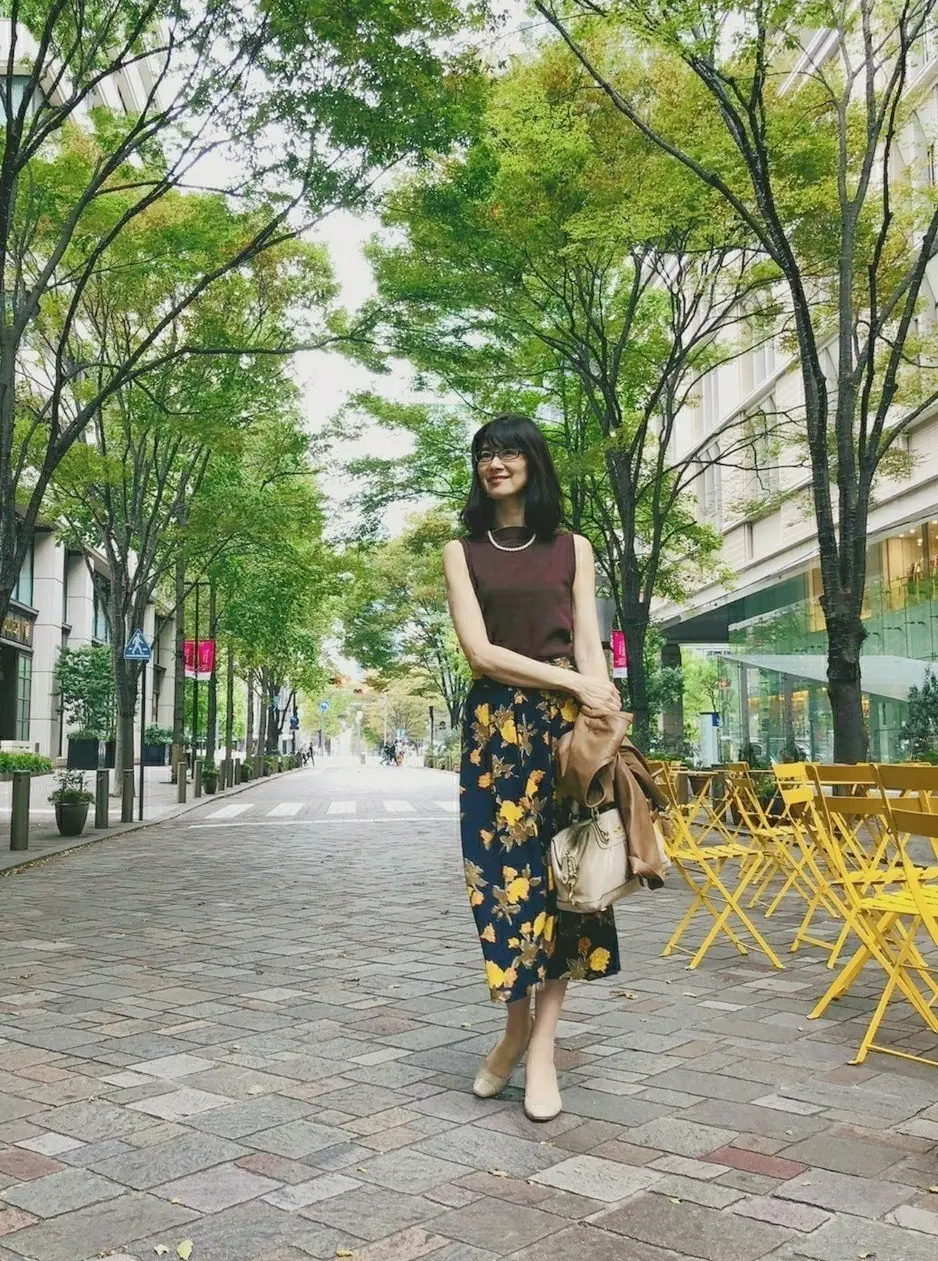 華がある花柄スカートの画像_2