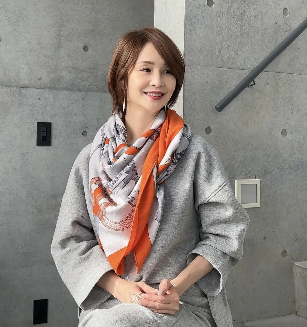 エクラ華組 伊藤美帆さんの巻き物コーディネート　上半身