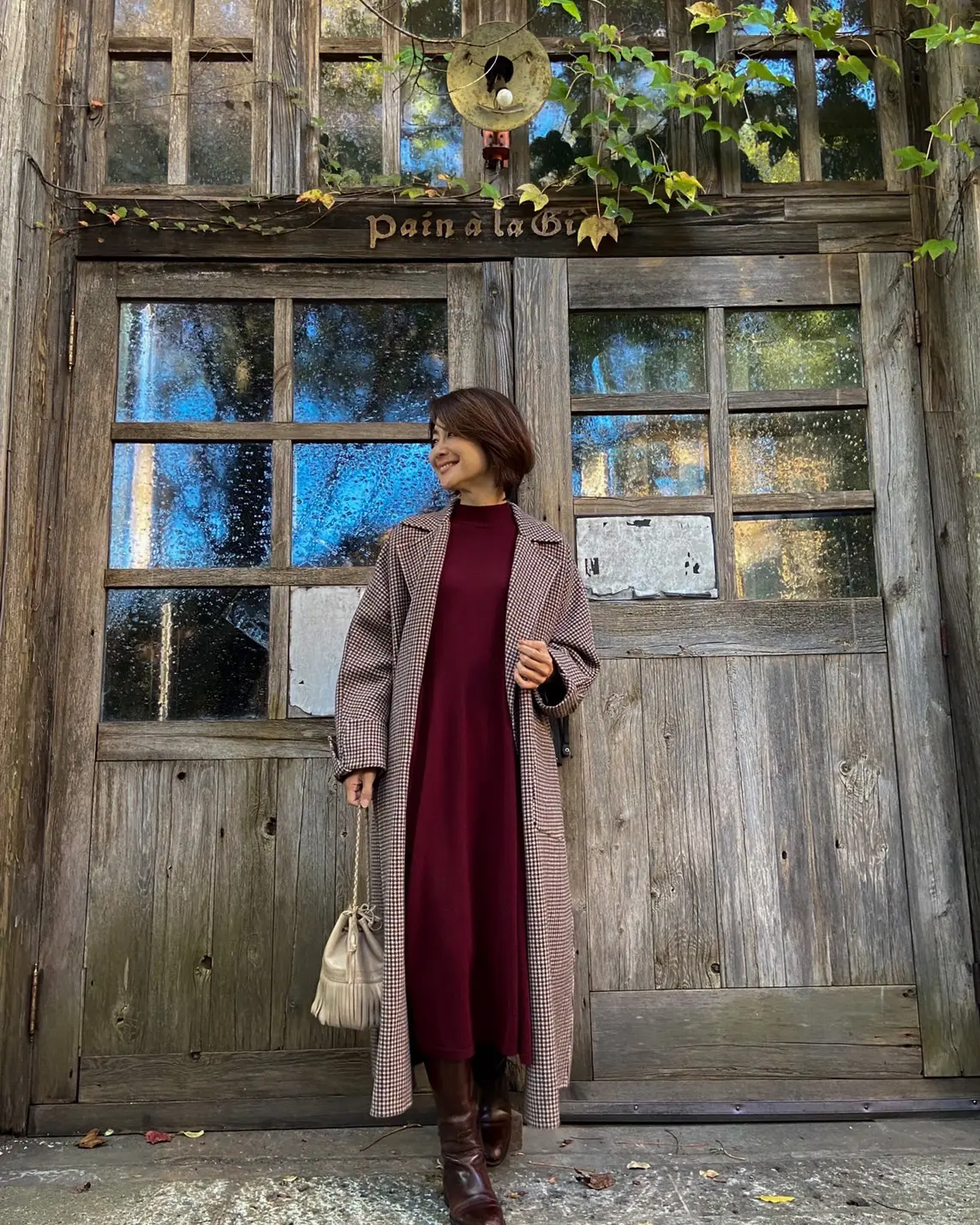 オーセンティックなグレンチェックのコートの画像_1