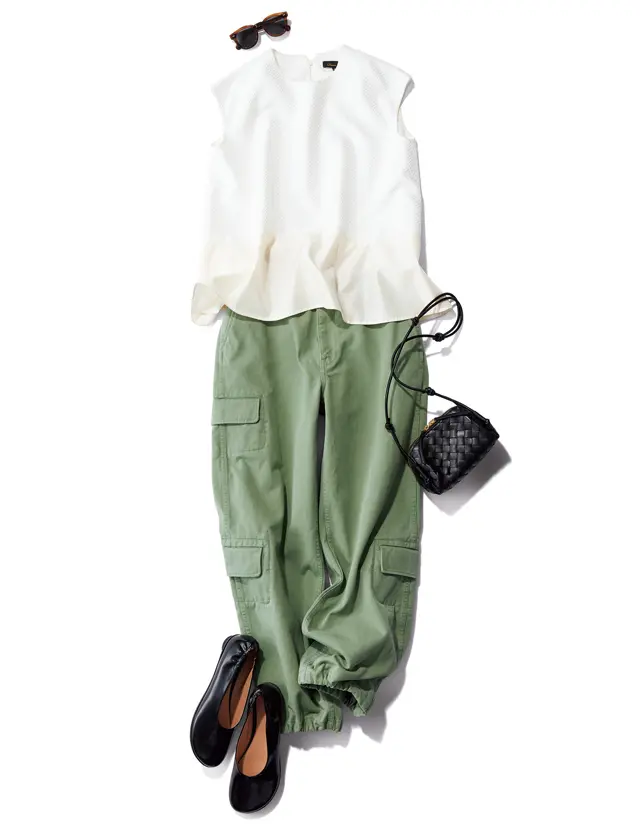 ドゥロワーのパンツ&ブラウス