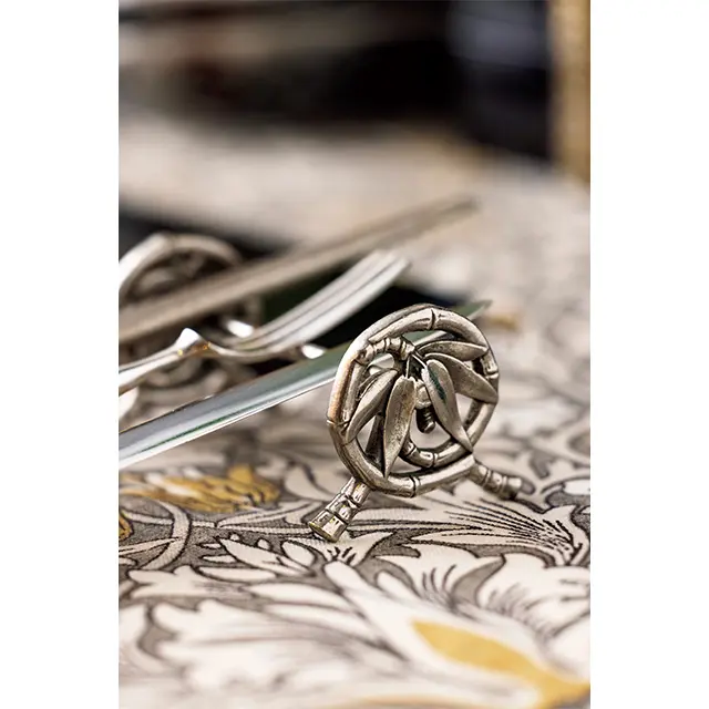 19世紀、ジャポニズムを牽引したク リストフルの竹をモチーフにしたナイ フレスト4つセット￥66,000