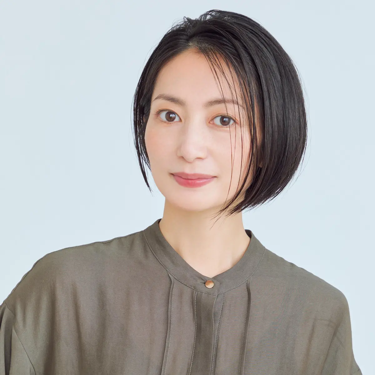 前から見たボブヘアスタイル