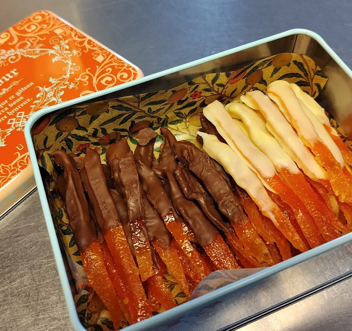 手作りオランジェット　アトリエうかいクッキー缶