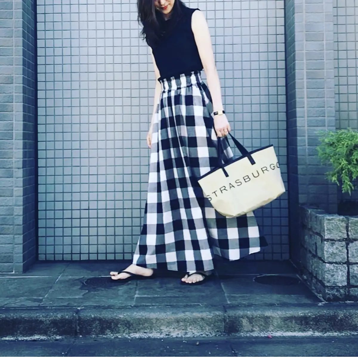 STRASBURGOのロゴトート＆ギンガの画像_4