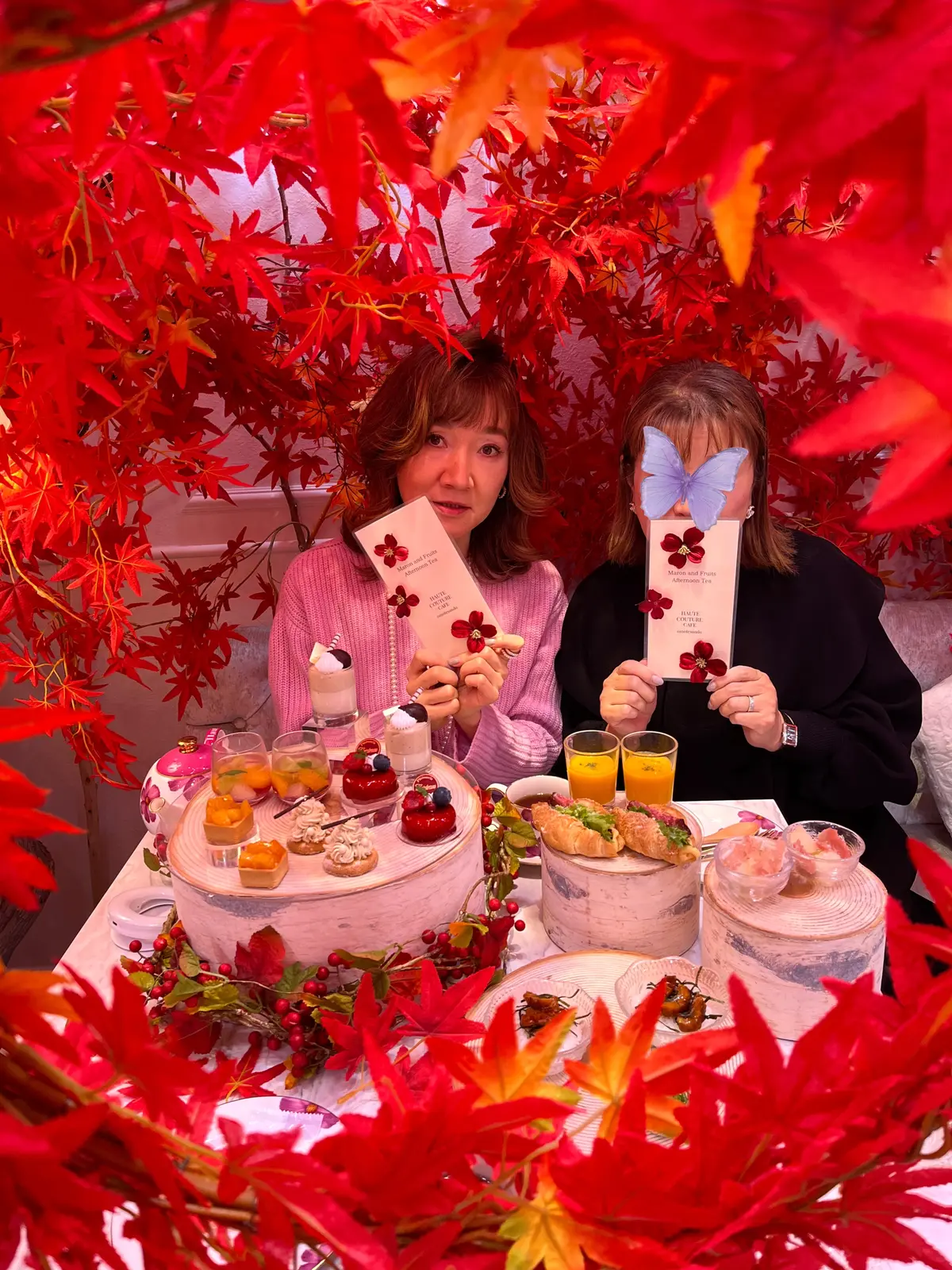 紅葉の中でアフタヌーンティー♪＆お花屋さの画像_4