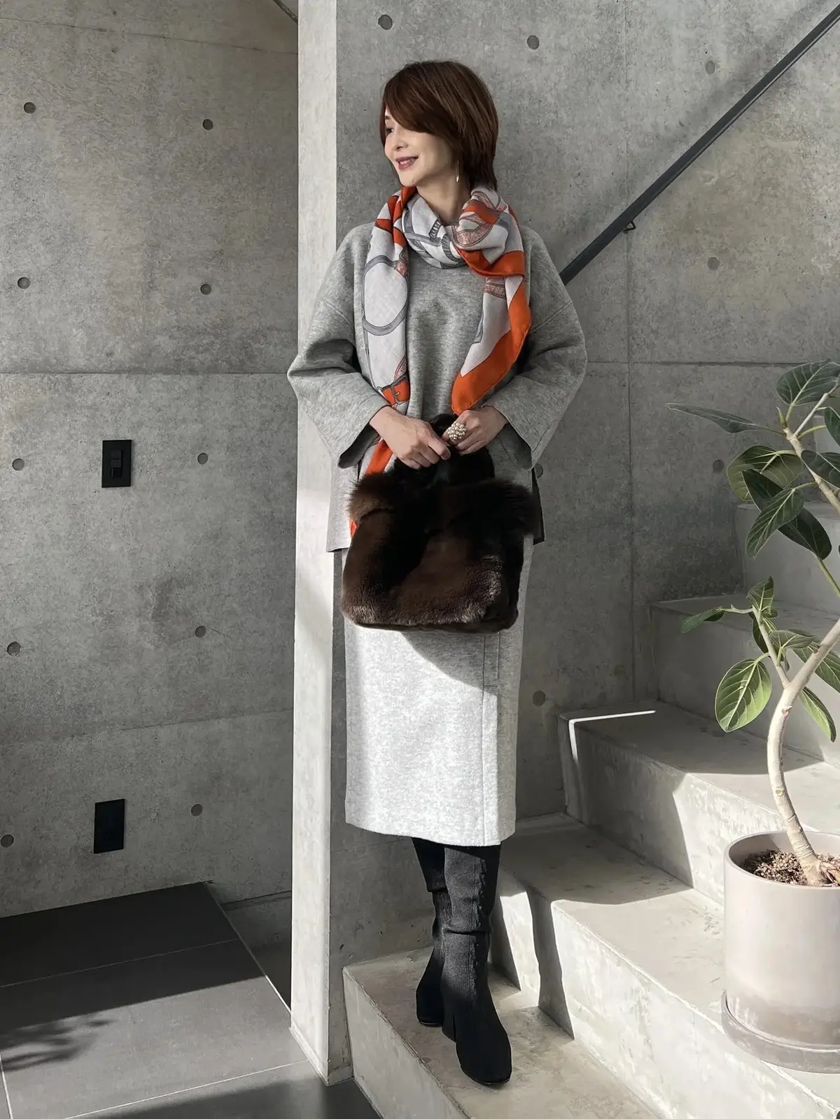 50代おしゃれ度アップ！マフラー＆ストールを上手に取り入れて冬コーデが簡単に垢抜ける