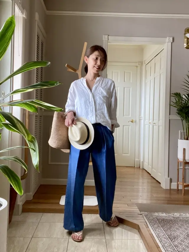 楽ちん、涼やか、ワイドデニムの画像_2