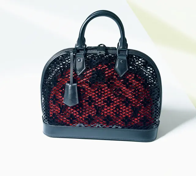 ルイ・ヴィトンのカットワークハンドバッグ「アルマ PM」