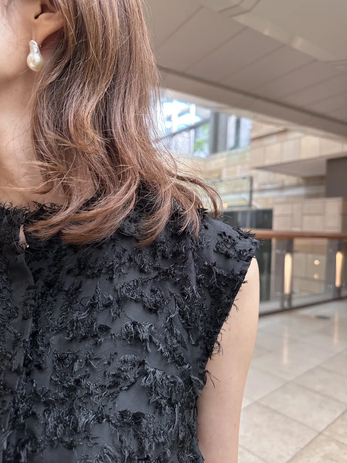 ZARAのフリンジワンピースで娘とホテルの画像_6