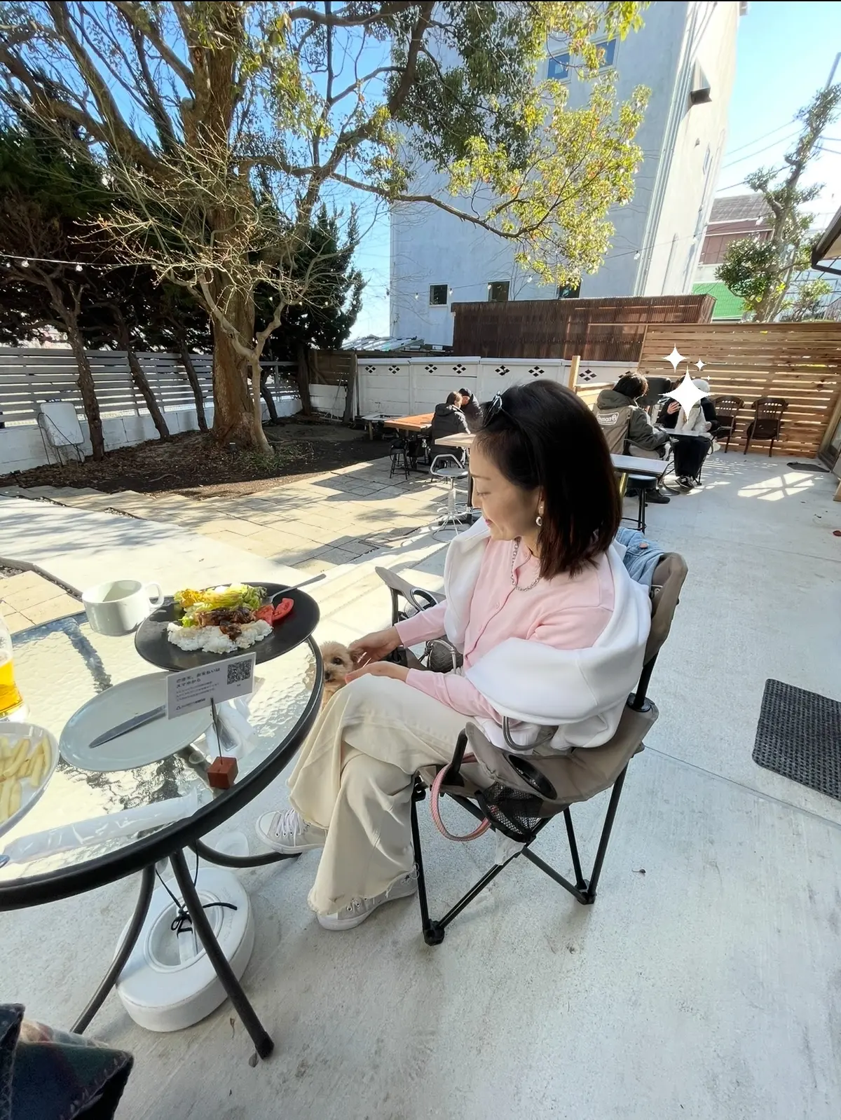 H＆Ｍの桜色ニットとUNIQLOデニムでの画像_7