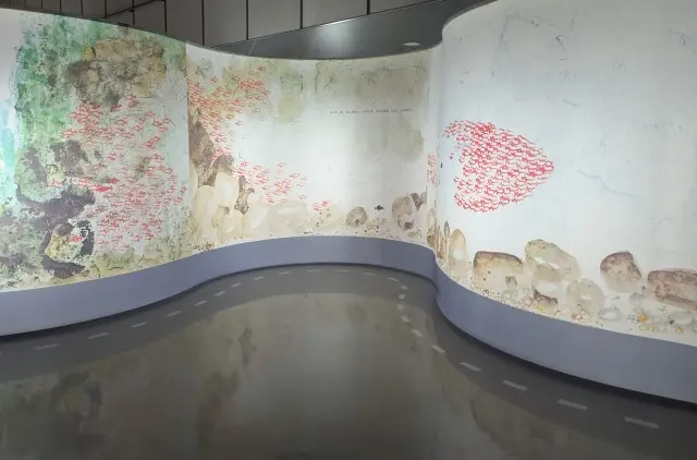 スイミーの原画の海の世界