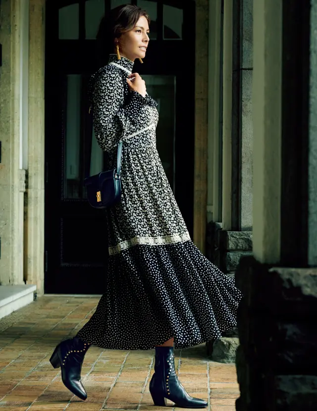 存在感のあるショートブーツ