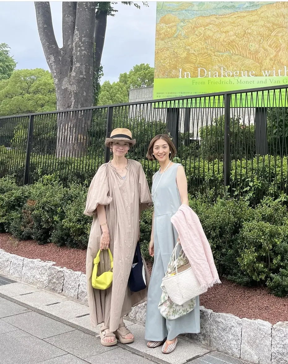 グリーンの初オールインワンで美術館♩の画像_11