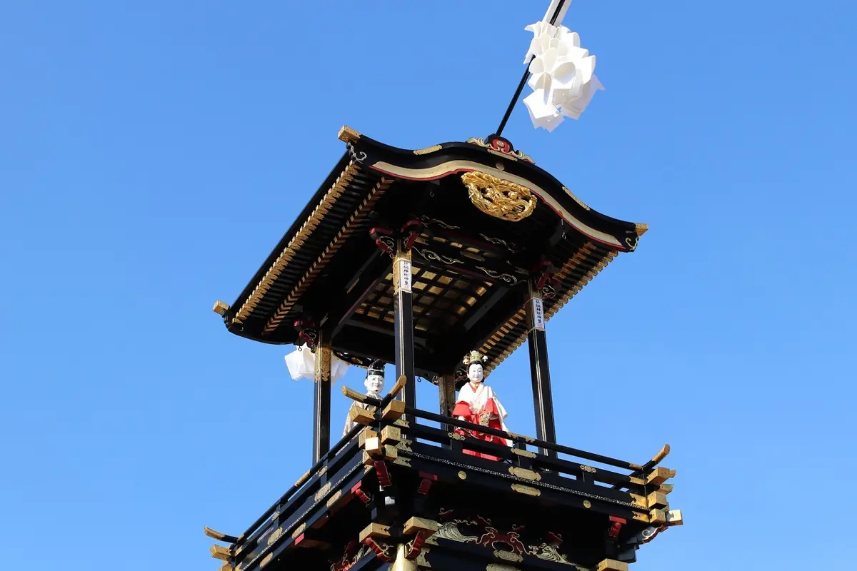 寺内町の車山「老松（ろうしょう）」のからくり人形「淡路嶋（あわじしま）」