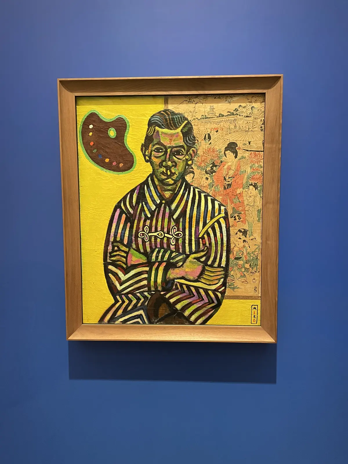 初下ろしのグリーンのお着物でミロ展への画像_1