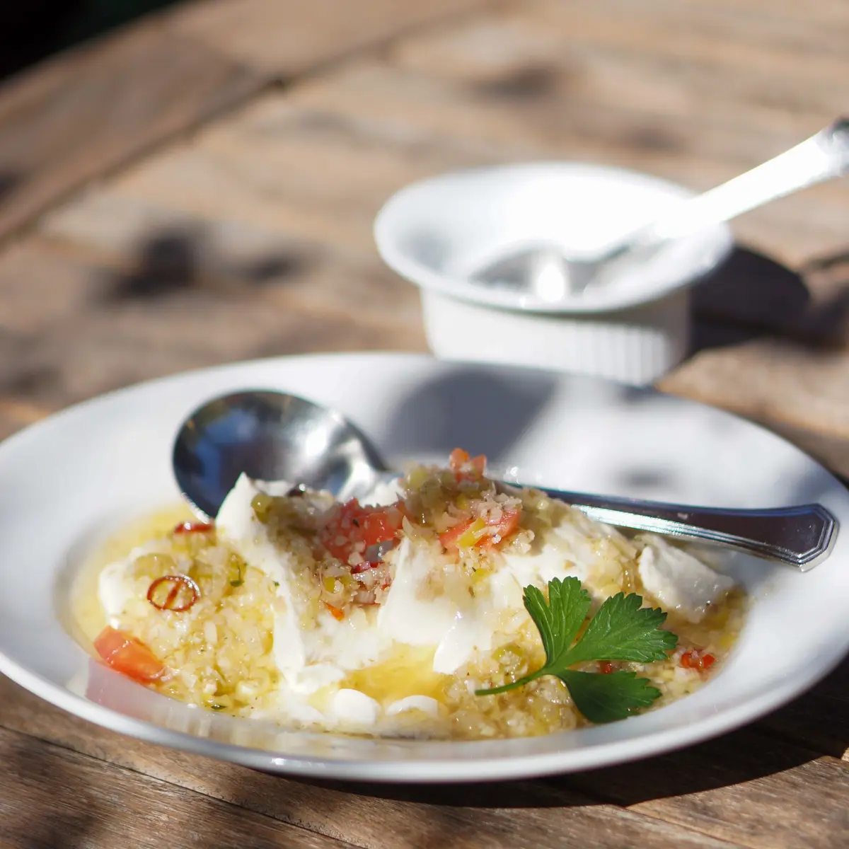 豆腐の塩ネギサラダ