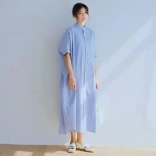 【50代 ワンピース】気温28度でも快適の画像_5