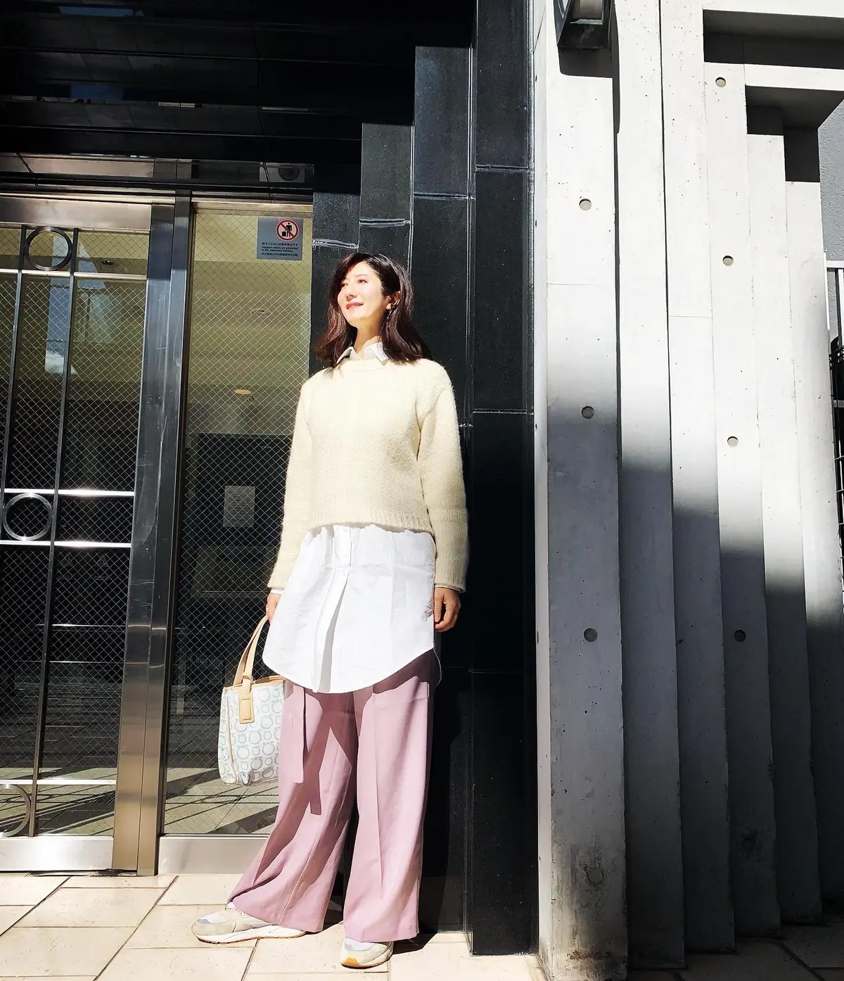  GU桜色パンツでご近所ランチの画像_2