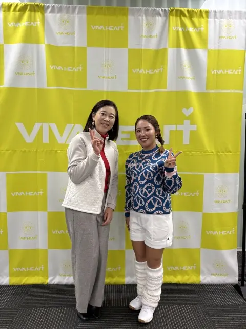 神戸発VIVA HEARTのイベントで、憧れのプロゴルファー古江彩佳さんと出会えました！