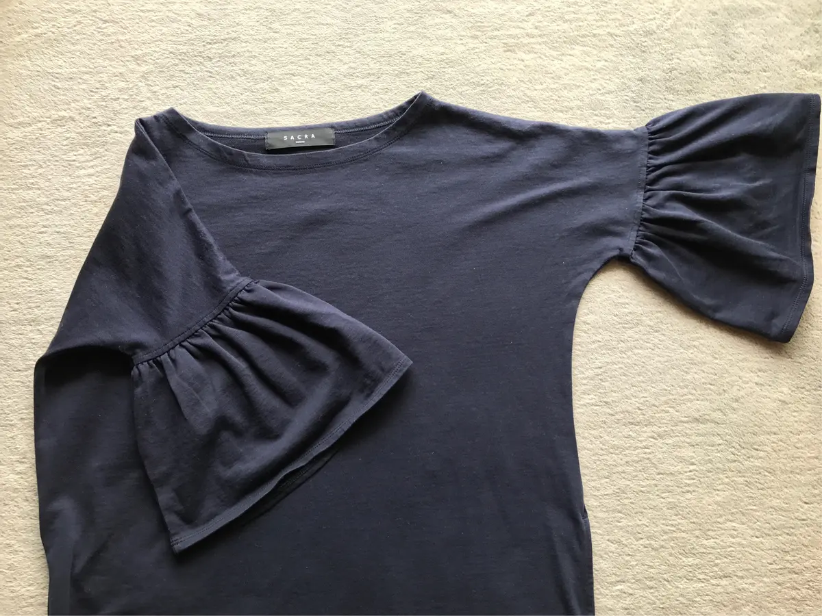 大人可愛いSACRAジャージーワンピースの画像_1