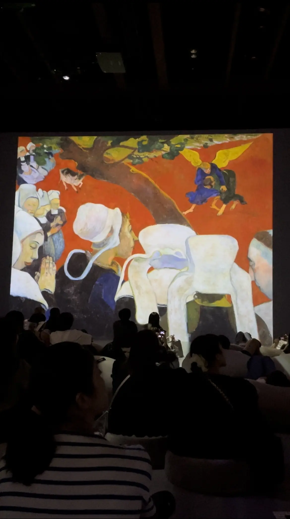 Immersive Museum TOKYO 2023、イマーシブミュージアムTOKYO 2023、ミュージアム内、映像、ポール・ゴーギャン、ポスト印象派、印象派