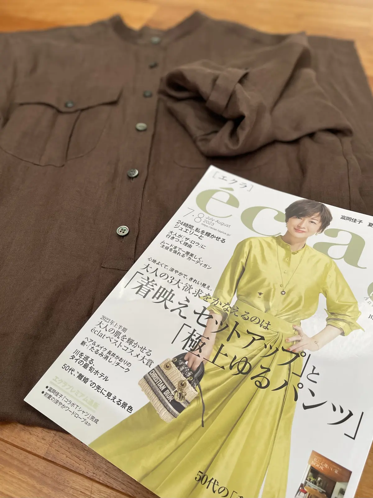 E by éclatの【リネンシャツワンの画像_1