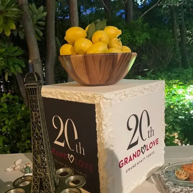 六本木のホテル、グランド ハイアット 東京のイベント「Soirée Blanche ソワレ・ブランシュ」のイベント風景