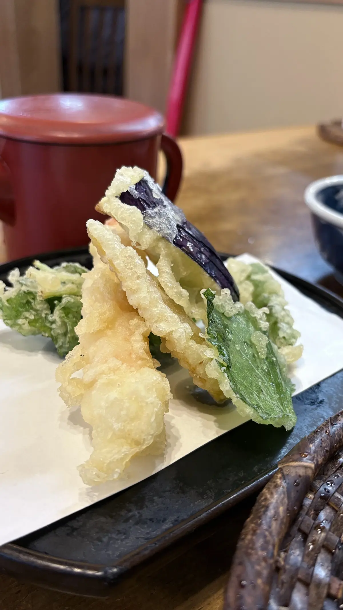 お蕎麦　天ぷら　セット　深大寺　湧水　９割そば