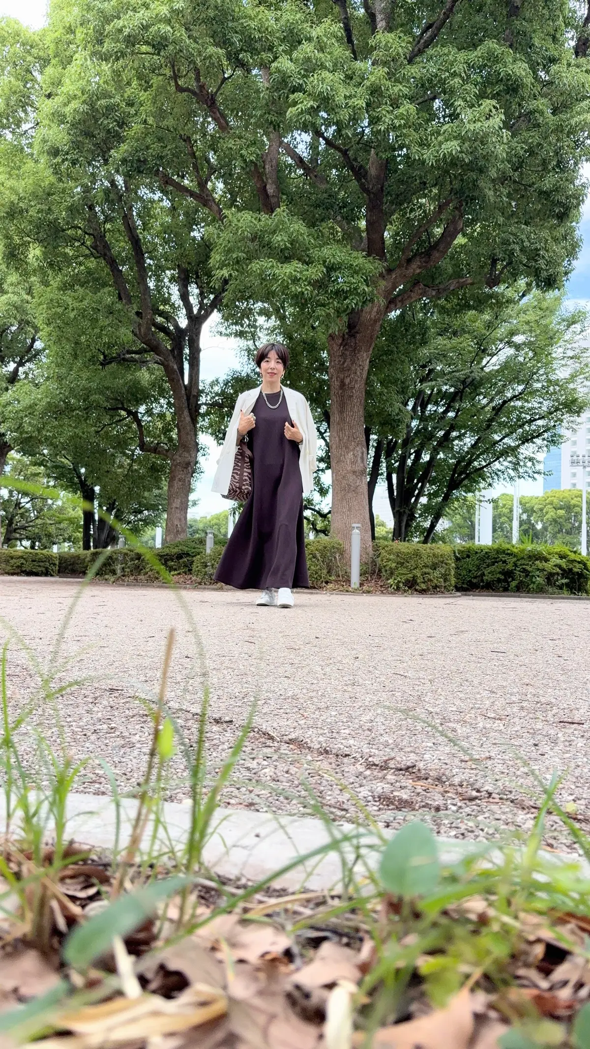 ５０代COCAワンピース＊ブラウンカラーの画像_1