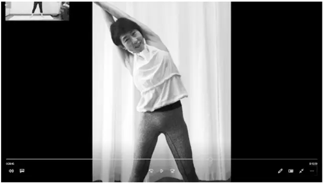 最後に全身ストレッチ。