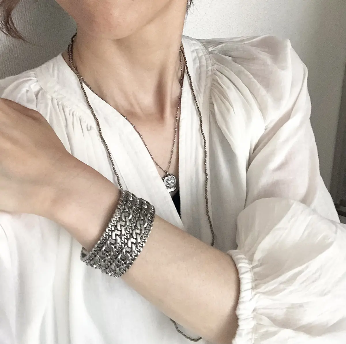 今季new inのシルバーバングル☆の画像_3