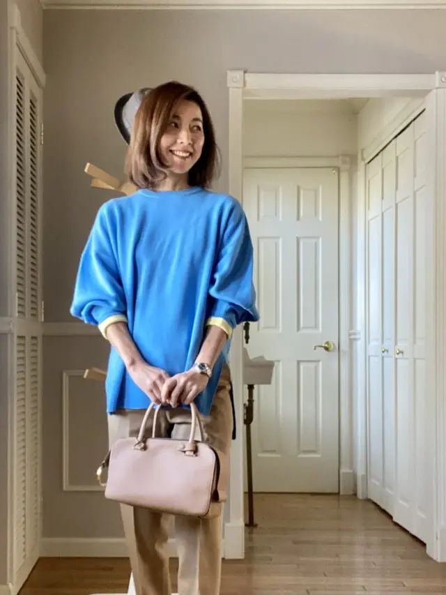 大人の花柄ポーチで春コーデの画像_4