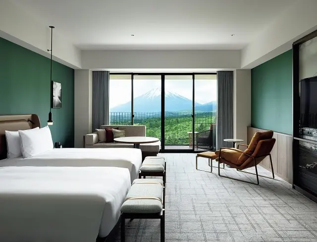 富士山ビューのデラックスルーム