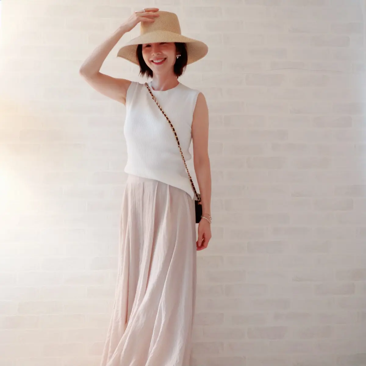 ハット　コーデ