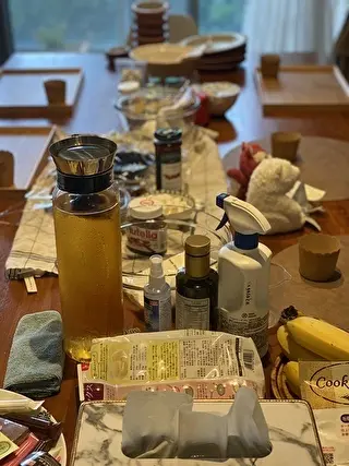 ホットケーキミックスと具材を準備?