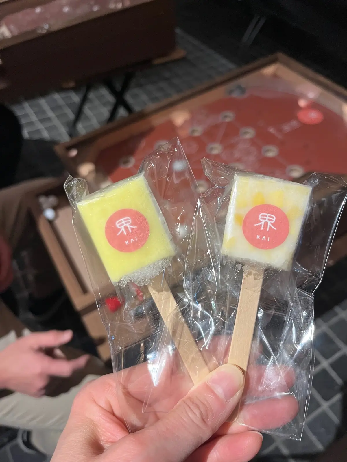 なんと「葛バー」。サツマイモ、カボチャ、栗、小豆から選べます。モチっとして冷たくて美味しい！