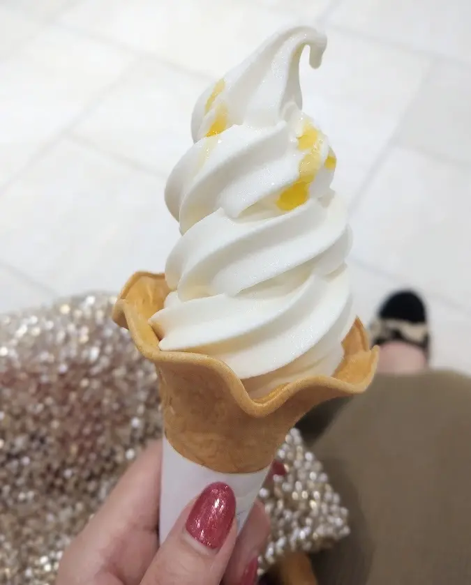 山田養蜂場　ソフトクリーム　はちみつ　アンテプリマ