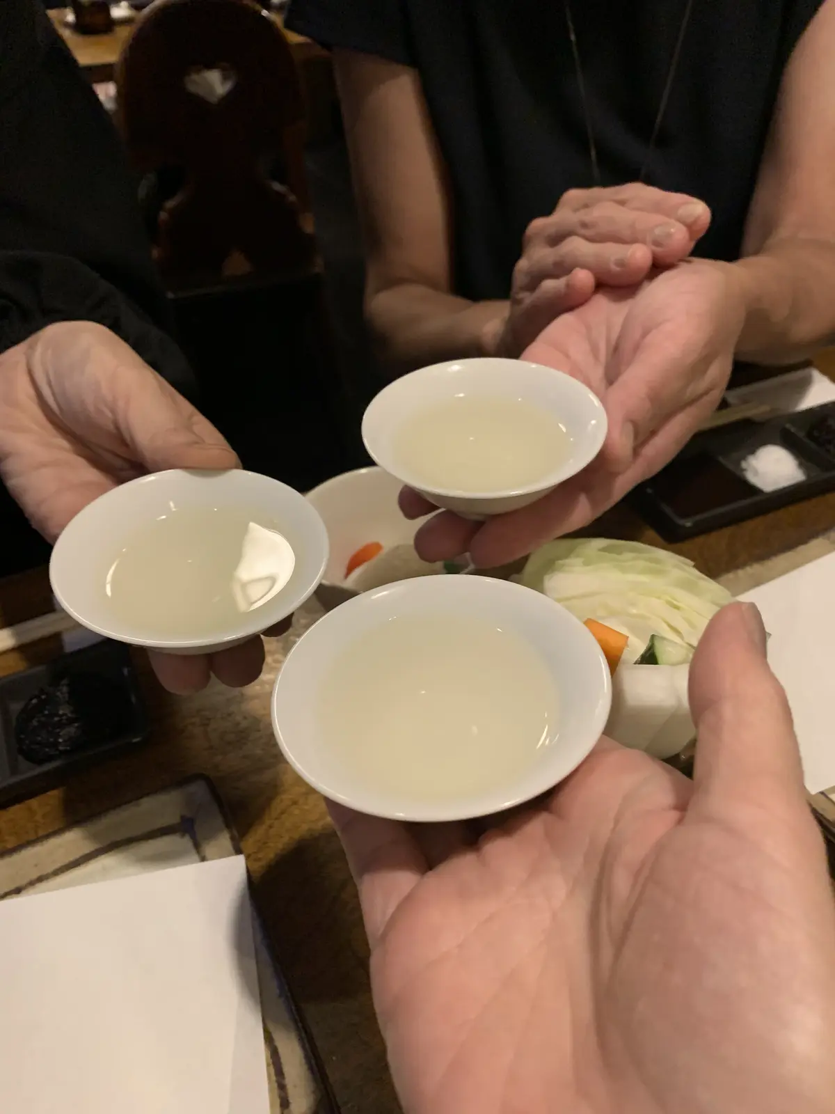 日本酒で乾杯